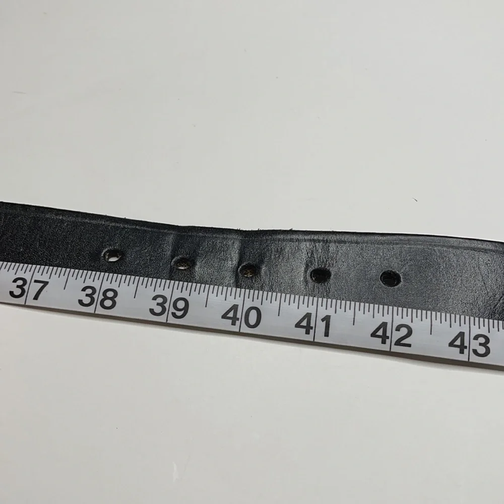 Triple K Black Leather Belt Size 40
